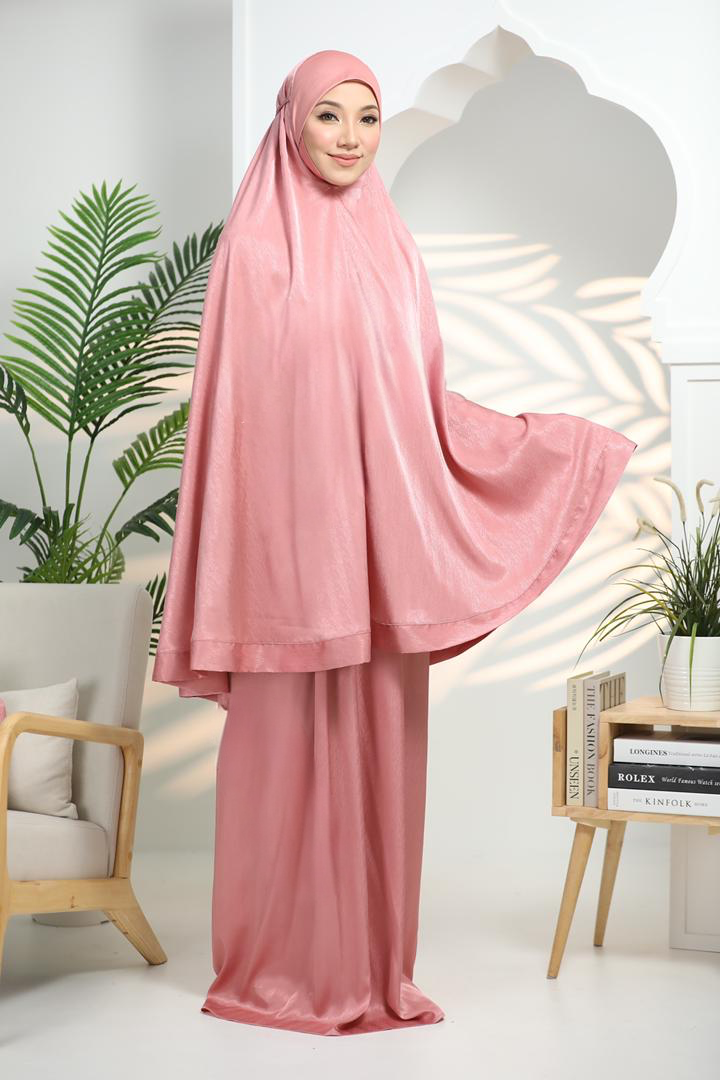 Satin Muslim queen (Gold pink)